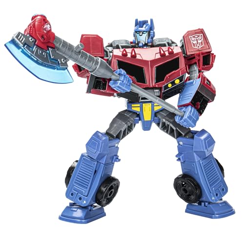 Transformers Legacy United - Clase Viajero - Animated Universe Optimus Prime - Figura de acción Convertible de 17,5 cm - Edad: 8+
