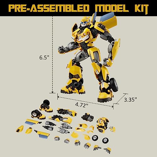 YOLOPARK Bumblebee Juguetes Transformers, Rise of the Beats MV7, Action kit de modelo Hornet sin conversión de 6,5 pulgadas altamente bisagras, para niños de 8 años o más