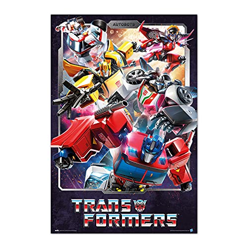 Grupo Erik Póster Transformers personajes - Lamina decorativa Transformers - Producto con licencia oficial