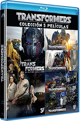 Transformers 1-5 (Blu-ray) Pack 5 peliculas: Transformers, La Venganza de los Caidos, El Lado Oscuro de la Luna, La Era de la Extincion, El Ultimo Caballero