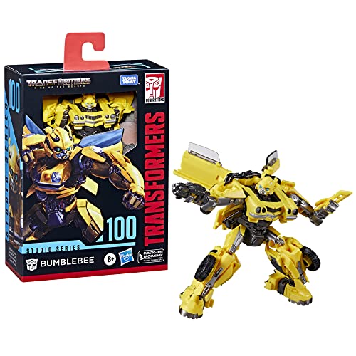 Transformers Studio Series - Figura 100 - Figura de Bumblebee Deluxe Class - 11 cm - Transformers: El Despertar de Las Bestias