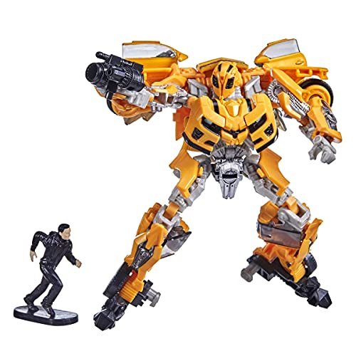 Transformers Toys Studio Series 74 Deluxe Class Revenge of The Fallen Bumblebee & Sam Witwicky, a partir de 8 años, 4.5 pulgadas