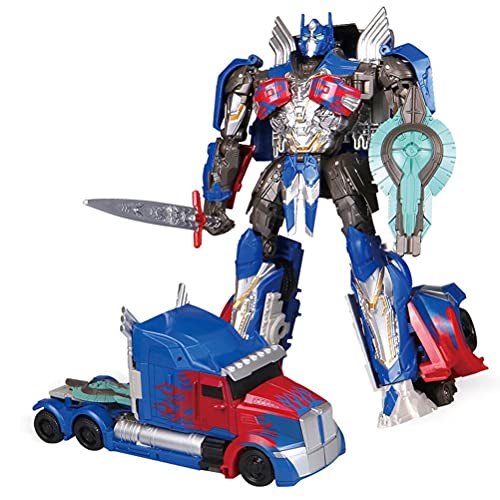 Transformers 2 en 1 Transformers Action Figure Juguete, Optimus Prime Transformable, Niños y Adultos, Juguete para Niños a partir de 3 años (C)